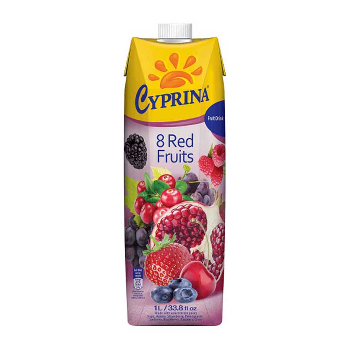 Cyprina 8 Red Fruits Fruit Drink 1L